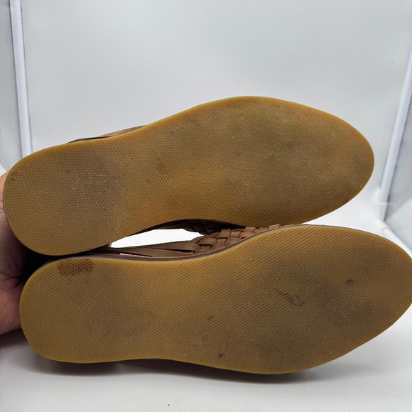 Nisolo Mens Leather Woven Huarache Open Toe Sandals Flats Shoes Size 9.5 - Picture 5 of 7